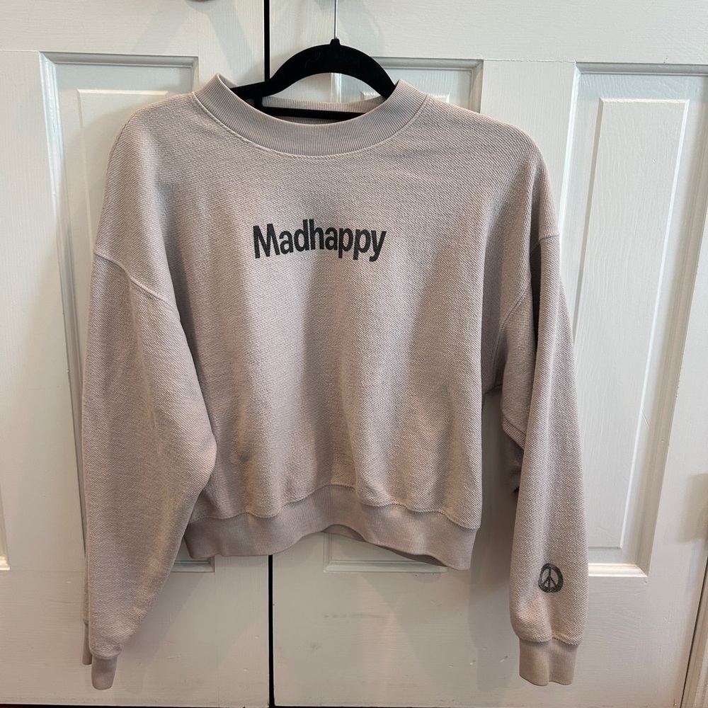 Madhappy gently work grey crewneck